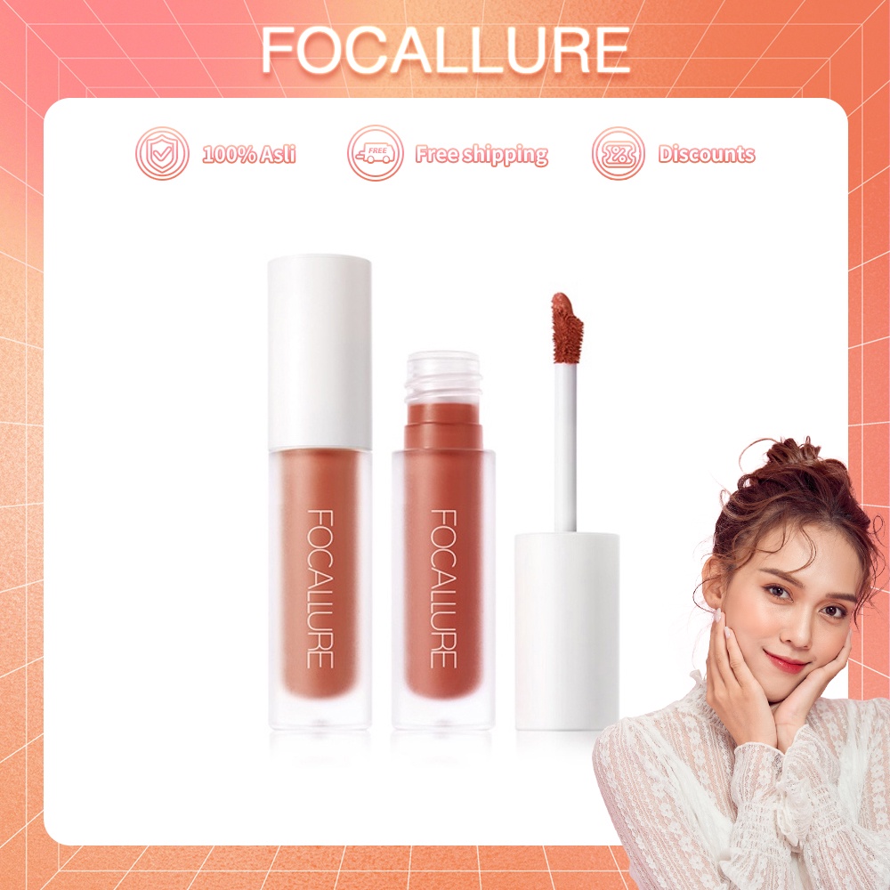 FOCALLURE Staymax Lip Gloss Lipstik Lasting Glossy Lipgloss Perawatan Bibir Pelembab Make Up Kosmetik Bibir FA134