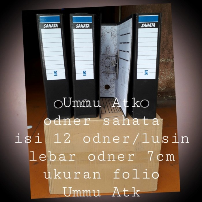 

Odner Sahata Ukuran Folio Lebar 7Cm