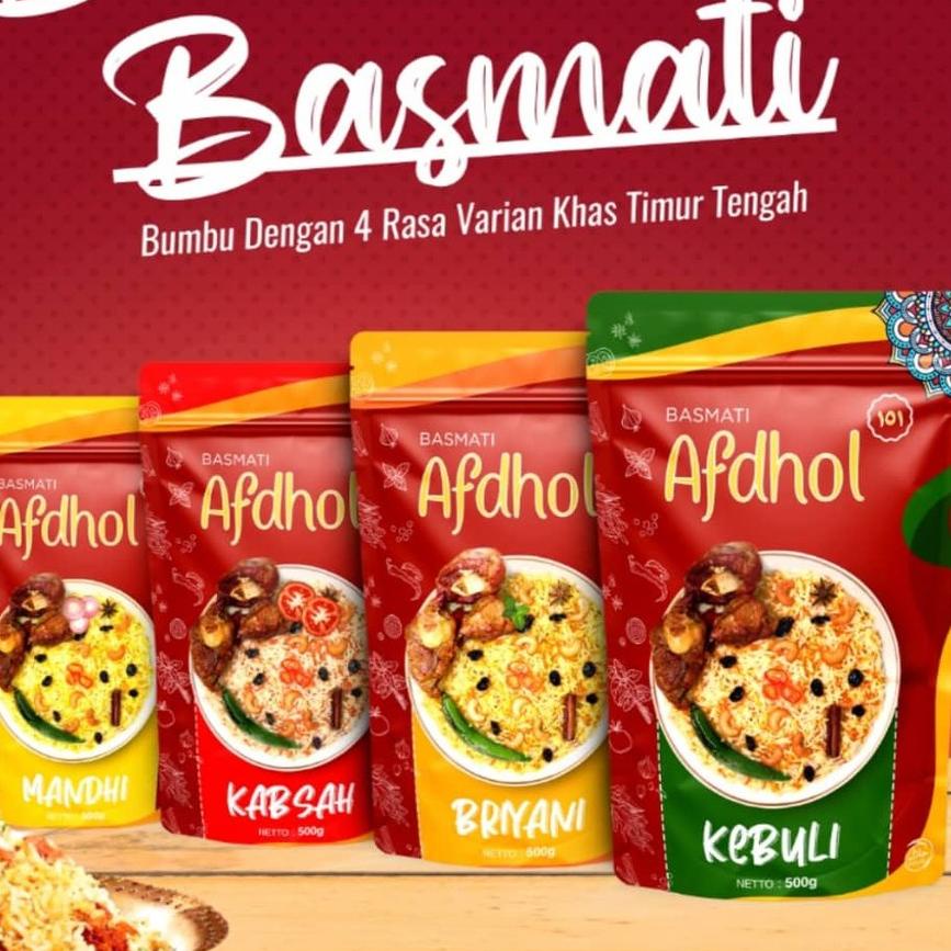 

♧ Paket Beras Basmati Nasi Mandhi Kebuli Briyani Lengkap Bumbu 500 Gram Afdhol 151 ♪