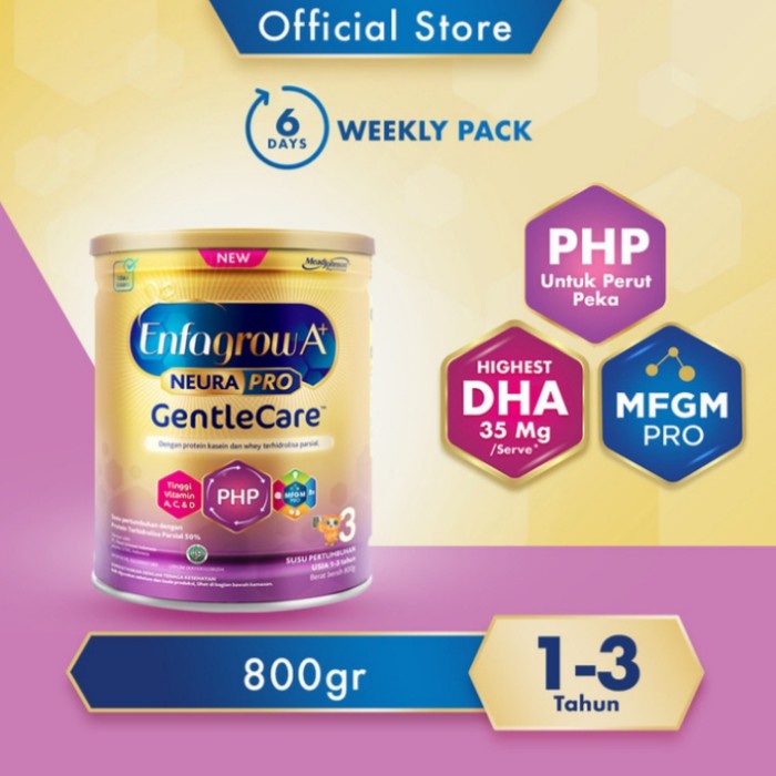 

[ COD ] SUSU FORMULA ENFAGROW A+ GENTLE CARE 800 GRAM (1-3 TAHUN) Free Gift