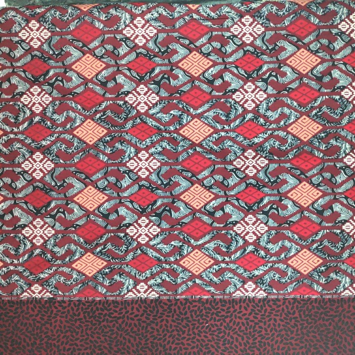 Terlaris Kain Katun Motif Tenun Kalimantan 001/ Batik Meteran/Batik Katun