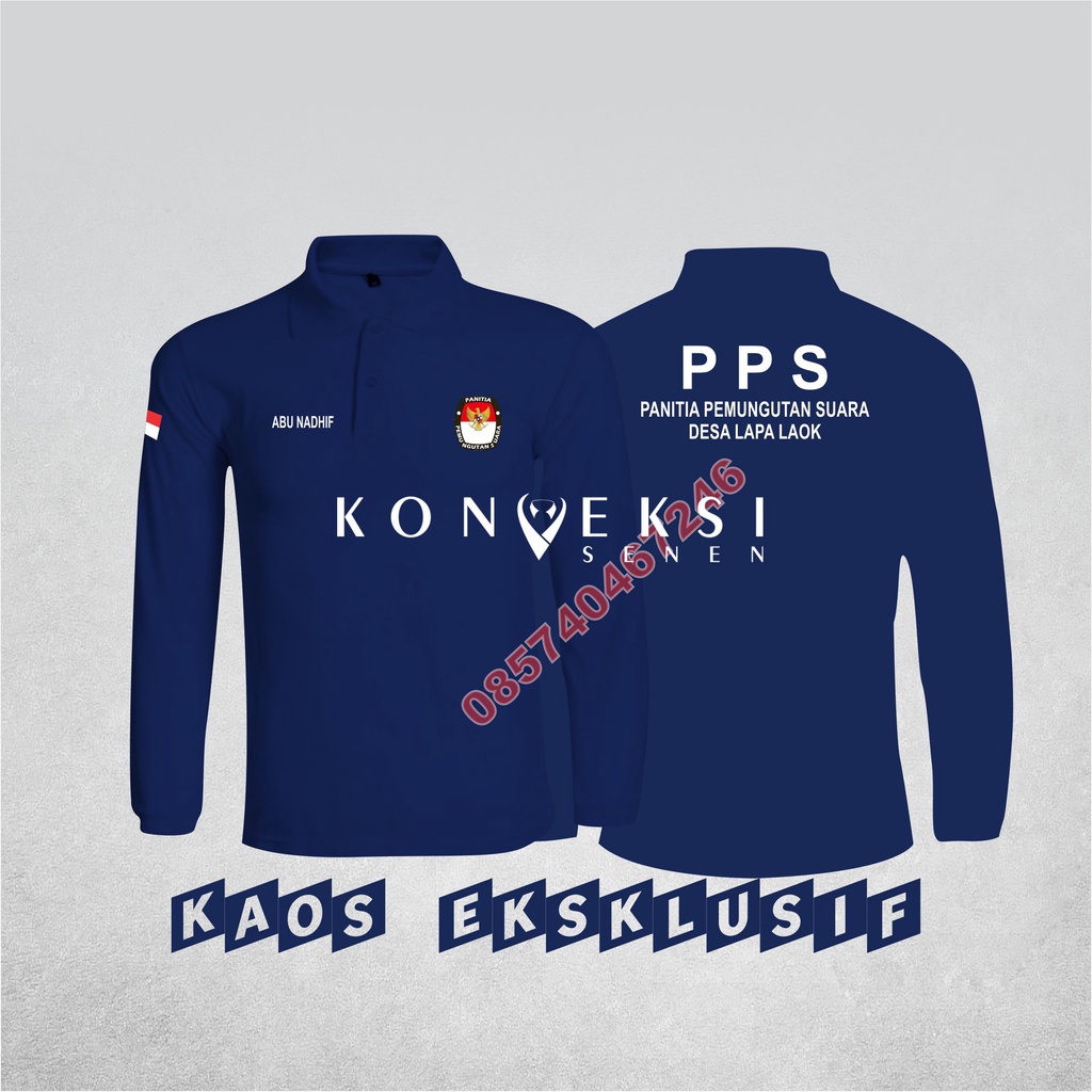 Poloshirt Kaos Polo PPS Panitia Pemungutan SUARA - Poloshirt PPS - Kaos PPS Panitia KPU