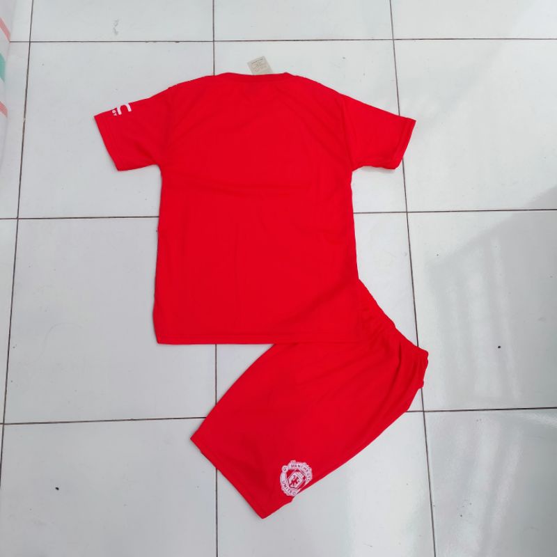 SABLON NAMA NOMER/ Setelan Baju Bola Manchester Anak Laki Laki Baju Bola Mu Terbaru 0-13 tahun