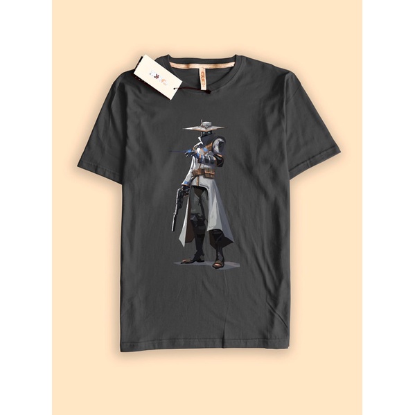 Kaos Tshirt Gaming Valorant Agent Cypher Art