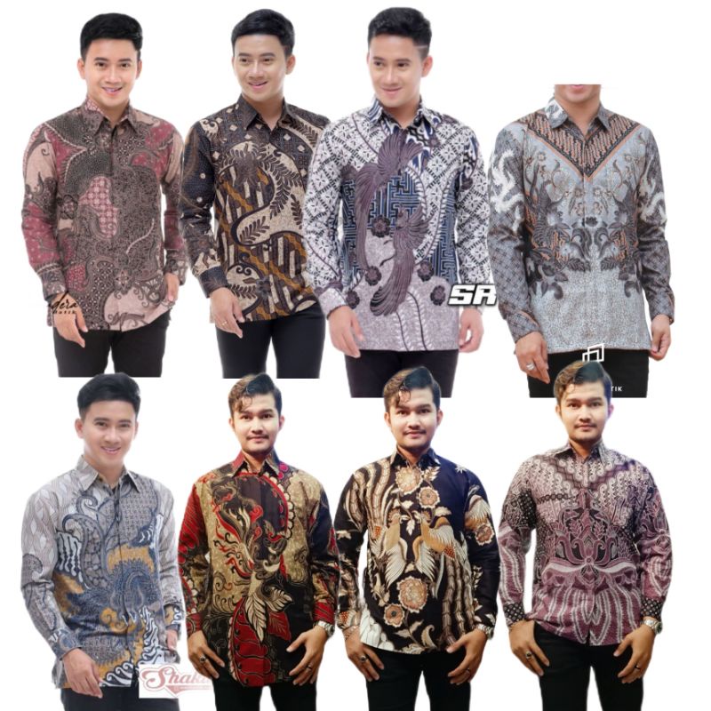 KEMEJA BATIK PRIA LENGAN PANJANG MODEL TERBARU SIZE M L XL XXL L3 L5 TERKINI TRENDING BAHAN KATUN MINYAK