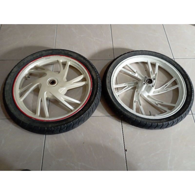 VELG RACING DEPAN BELAKANG SUJUKI SKYWAVE ORI