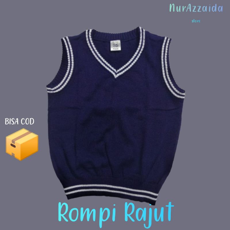 ROMPI RAJUT / KNIT VEST ANAK SEKOLAH PAUD-TK SMP SMA