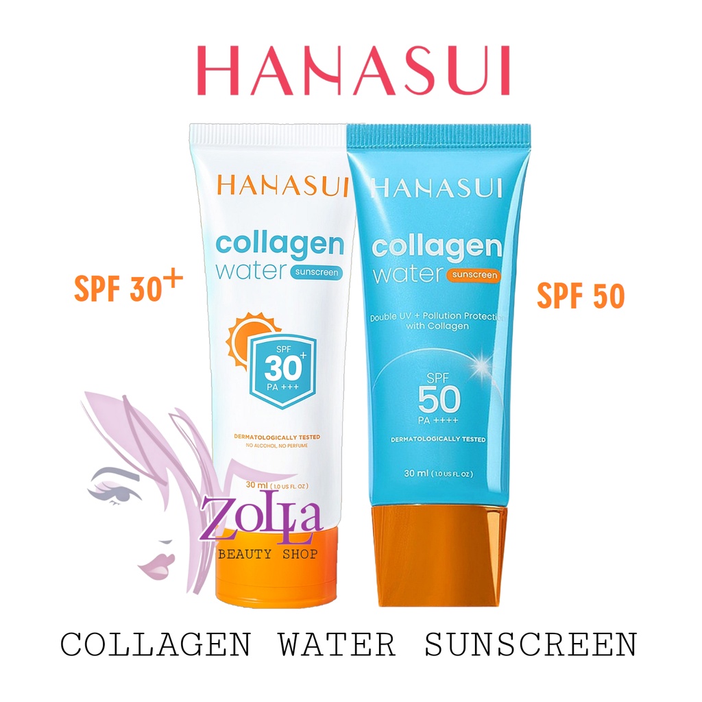 HANASUI COLLAGEN WATER SUNSCREEN SPF30 SPF50 - BPOM - SUNSCREEN HANASUI MURAH