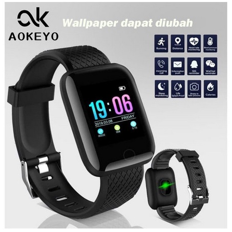 Aokeyo 116 Plus Smartwatch Bluetooth Jam Tangan Pria Jam Tangan Wanita