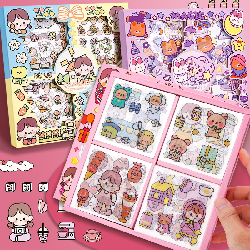 YGtoys Stiker Sticker Waterproof Momo Karakter Kartun Anak Dekorasi DIY Buku Botol Case Hp Laptop