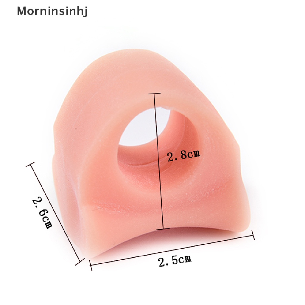 Mornin 1pasang Silicone Gel Toe Spacer Separator Perata Spreader Bunion Pereda Nyeri id