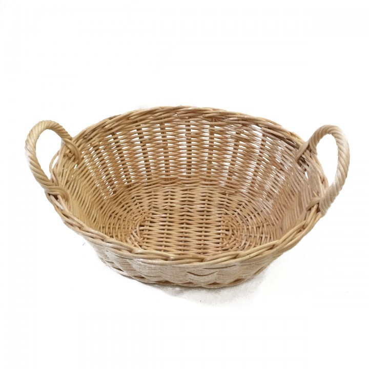 Kerajinan Tangan Rotan - Keranjang Rotan Oval Serbaguna 26 x 19 x 10cm