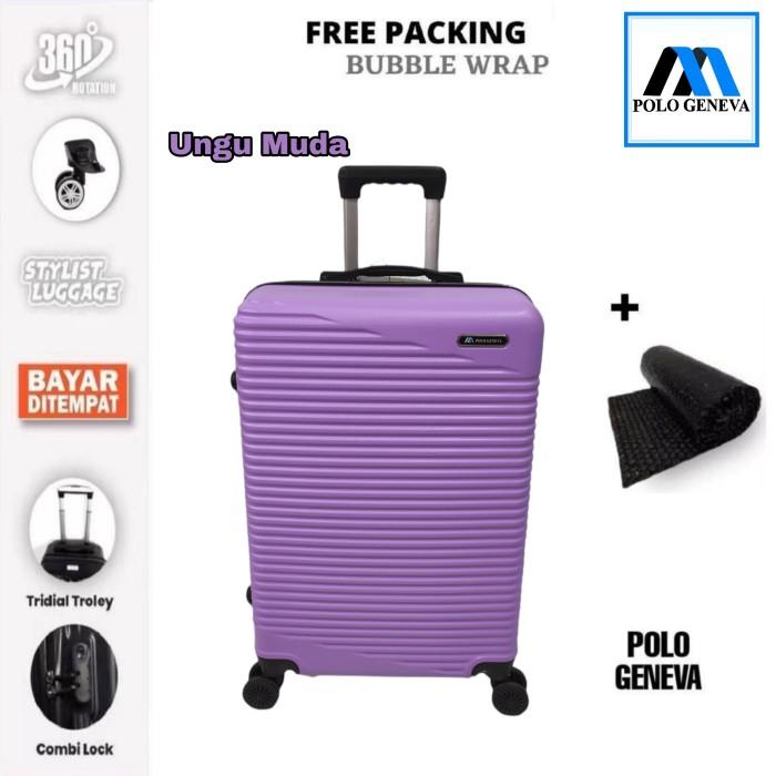 1037 Koper 24 inch POLO GENEVA/Koper Murah/Bahan Fiber/Size Bagai