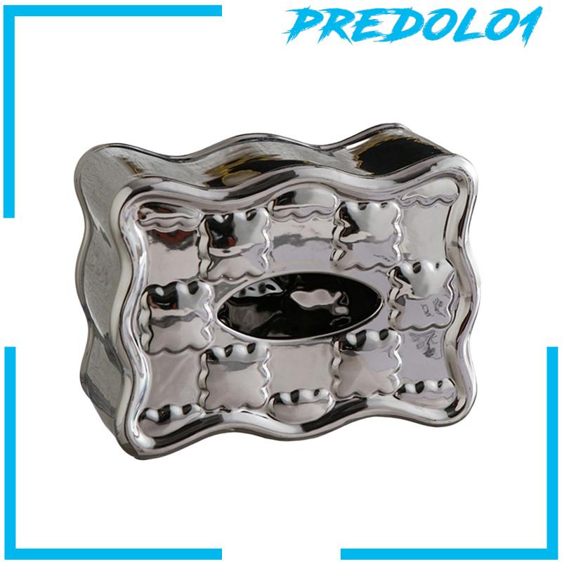 [Predolo1] Kotak Penyimpanan Cover Tissue Box Keramik Vintage Untuk Hotel Rumah Restoran