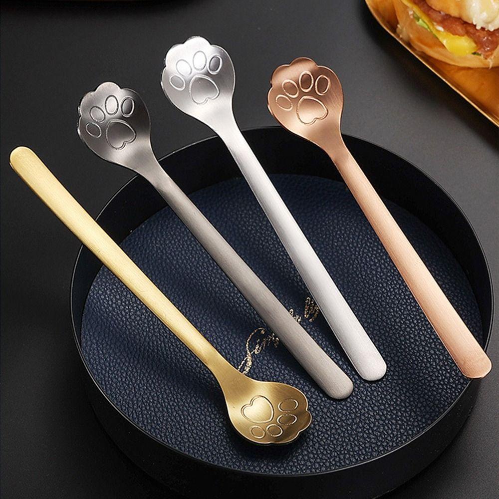 Solighter Stirring Spoon Sendok Dessert Kopi Stainless Steel Tahan Lama Lucu