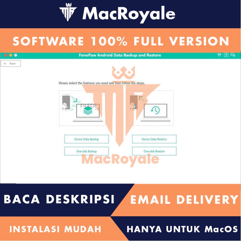 [MacOS] FonePaw Android Data Backup and Restore Full Version Lifetime Full Garansi
