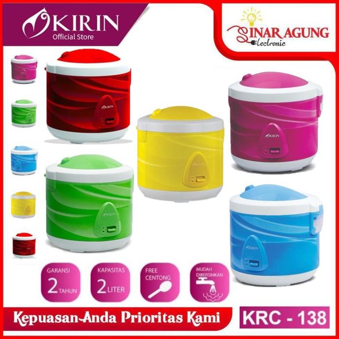 Magic Com / Rice Cooker Kirin Krc138 / Krc-138 / Krc 138 [2 Liter] Yulreofficial