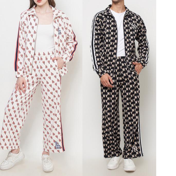 ۩ MLB SET - Monogram Logo Jacket & Straight Pant ♥