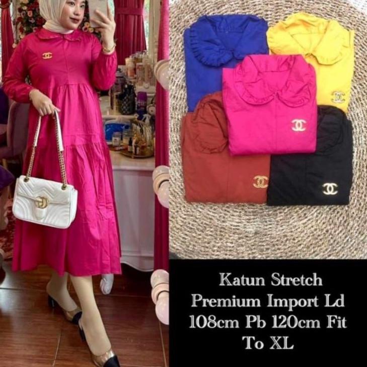 MIDI DRESS // POPLIN //L //TERKECE MIDI DRESS VIRAL 2023 - .,