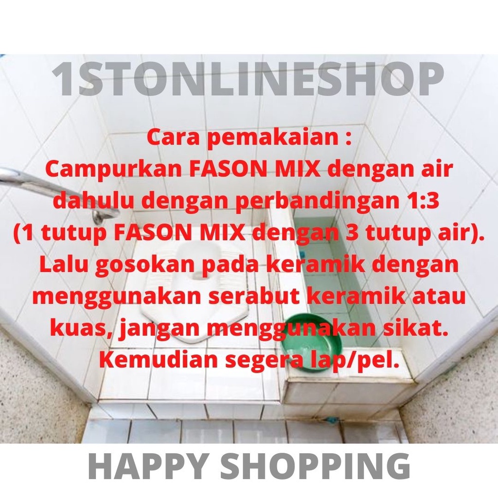 PEMBERSIH KERAMIK PORCELAIN GLOSSY NODA DAN KERAK FASON MIX 900 ML