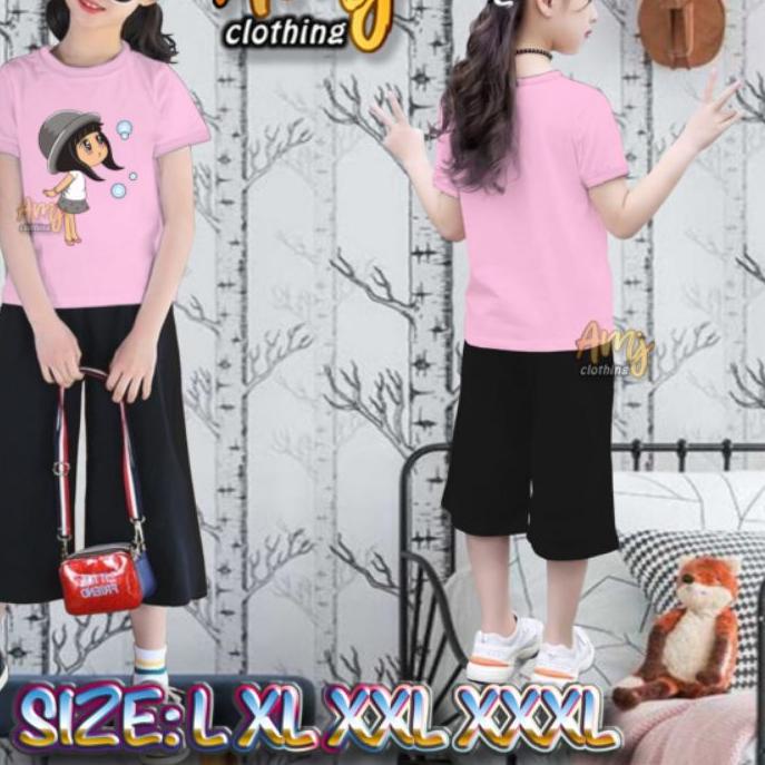 ➭ pakaian setelan anak perempuan  setelan kulot anak perempuan baju set anak perempuan ➩
