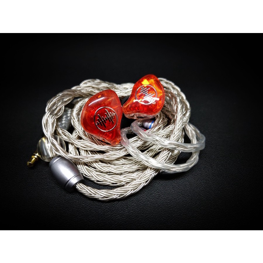 WAVE3HU WAVE 3HU IEM Flat In Ear Monitor Panggung Triple Driver Red