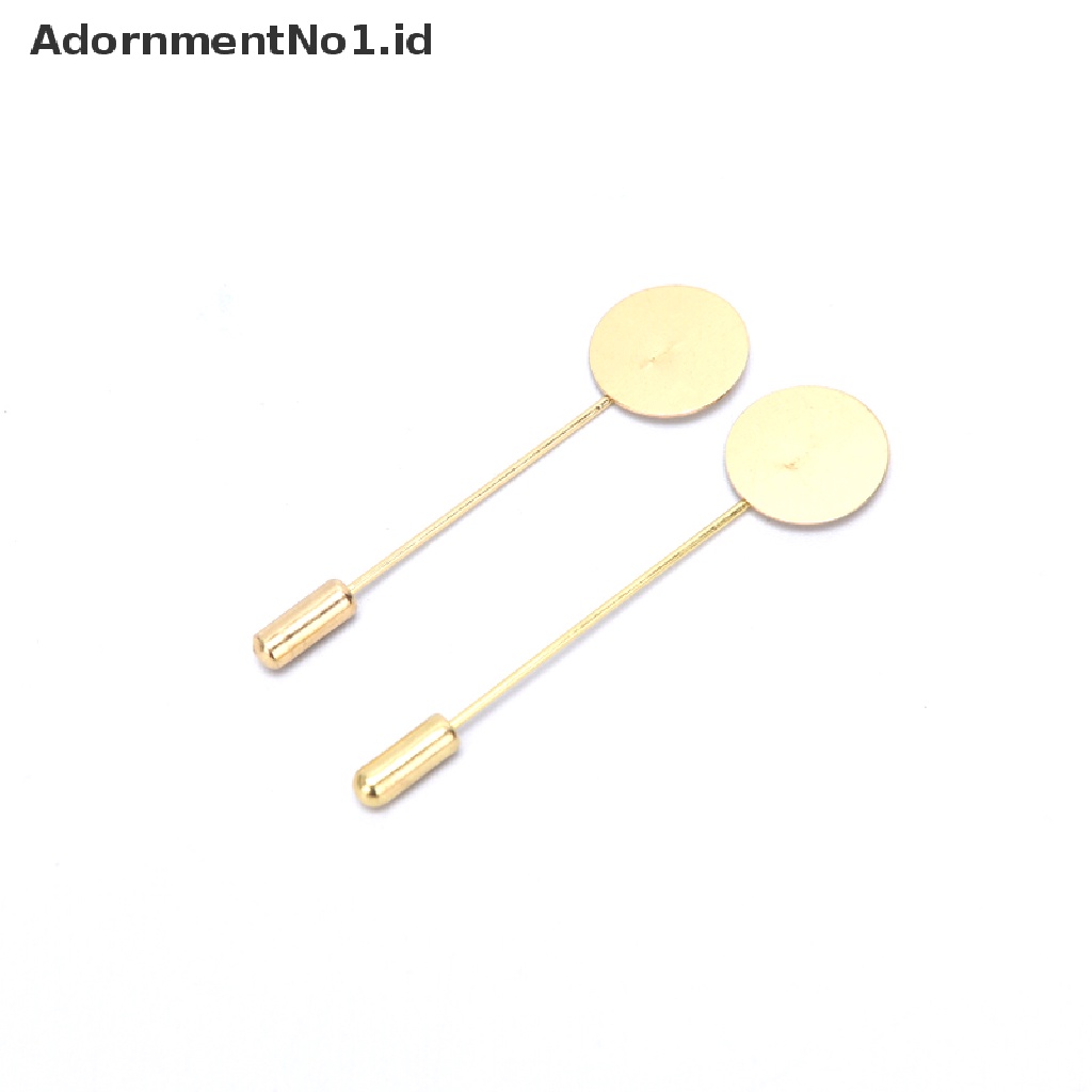 [AdornmentNo1] 10pcs Base Blank Tray Backs Pins Bros Setg DIY Bros Temuan Perhiasan [ID]