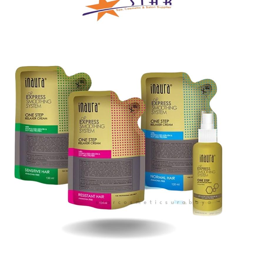 【flashϟsale】 ✨STAR✨ Inaura One Step (Kecil) Express Smoothing 130 gr(kemasan random) ,pelurusan ramb