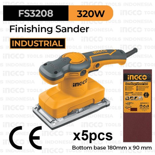 INGCO MESIN AMPLAS PERSEGI PANJANG FINISHING SANDER FS3208