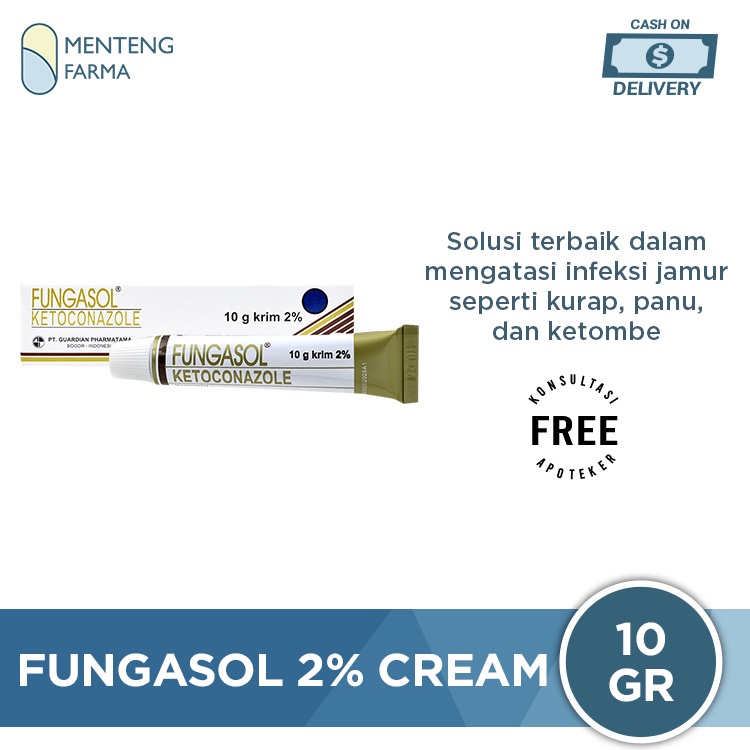 Fungasol 2% Cream 10 g - Krim Anti Jamur pada Kulit