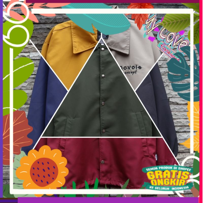 Jaket parasut//jaket unisex//coach jacket original // semi parka trucker coach jaket / street jalana