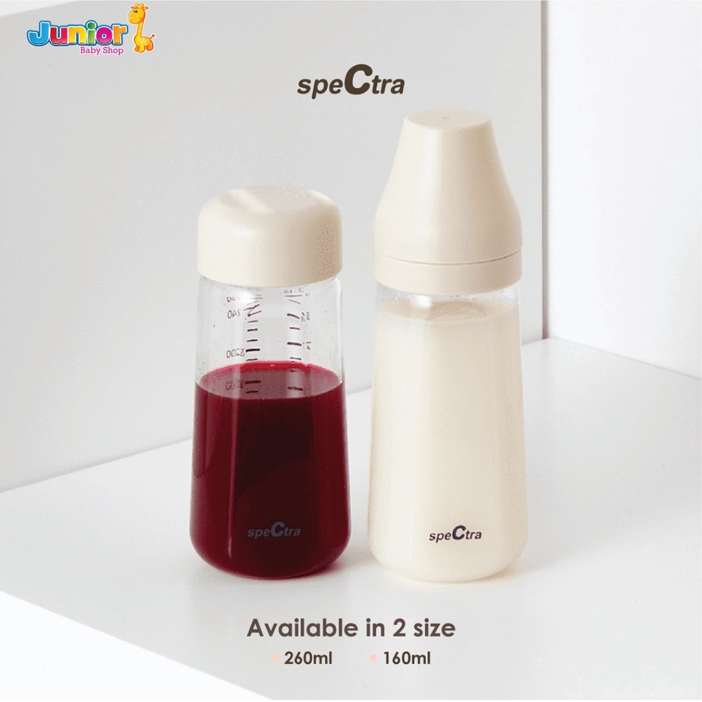Spectra Baby Bottle PA Wide Neck 260ml 1pcs (Nipple Not Include)