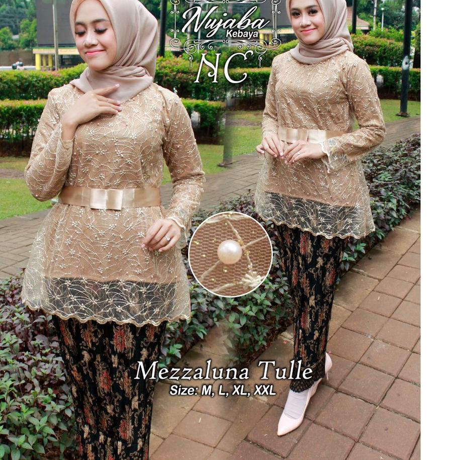 ✮ SET KEBAYA TULLE MEZALUNA / KEBAYA TULLE / KEBAYA MODERN / KEBAYA WISUDA / KEBAYA MURAH ✬