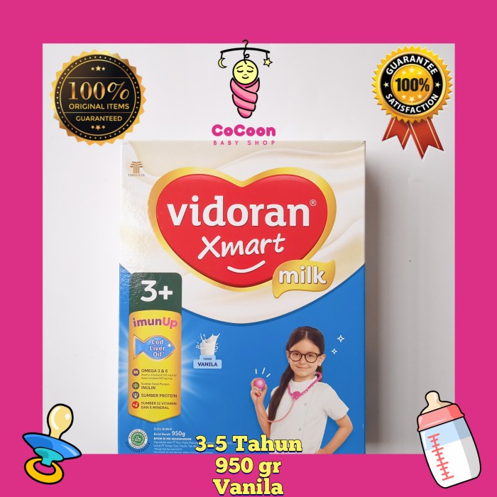 

[ COD ] Susu Formula Anak Vidoran 3 / 3+ Xmart 3-5 Tahun Vanila 950 g / 1000gr