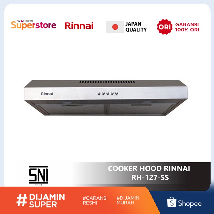 Rinnai Cooker Hood Tudung Asap 70 cm - RH127SS | RH-127SS