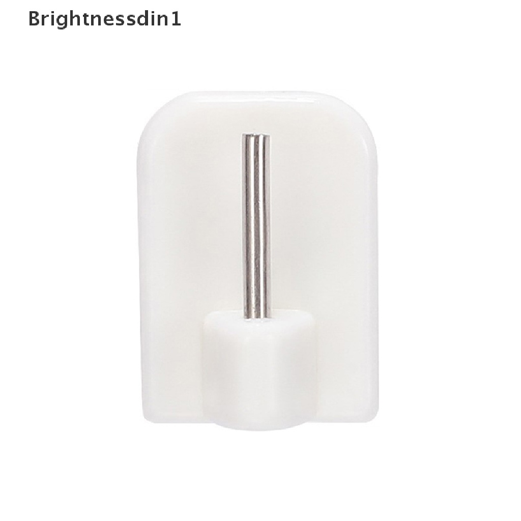 [Brightnessdin1] 10pcs Kait Tirai Perekat Diri Kait Dinding Kait Penyimpanan Kait Kamar Mandi Butik