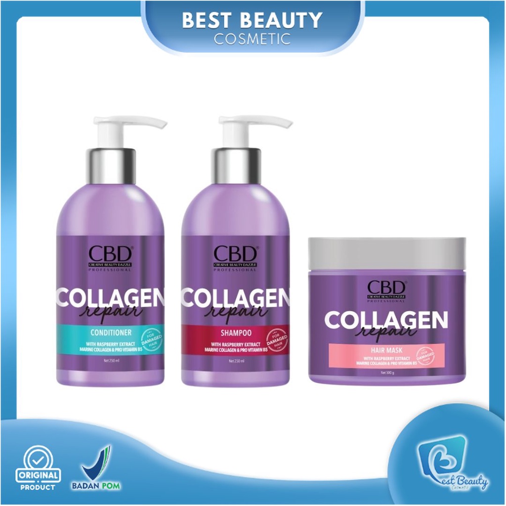 ★ BB ★ CBD Collagen Repair SERIES - Hair Shampoo - Hair Conditioner - Hair Mask