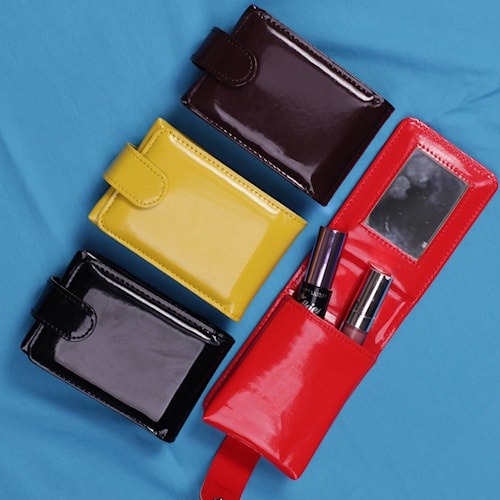 Dompet Pouch Kulit Dompet Kartu   Lipat Kulit Sapi Asli AH01 MARETHA WALLET ALICE AH01