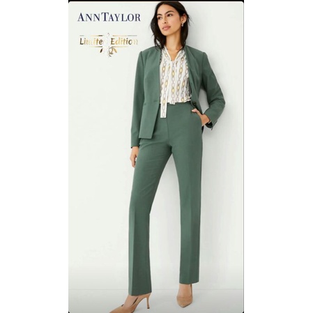 Ann taylor blazer green&tosca