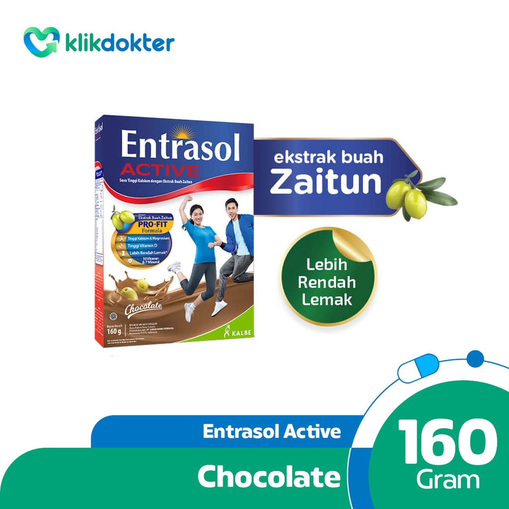 

Entrasol Active Chocolate 160gr