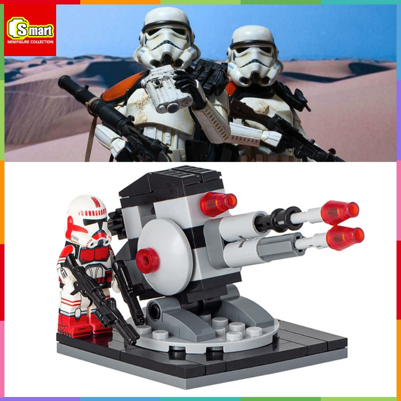 Moc Seri Kreatif Star Wars Fort Minifigures Puzzle Rakitan Blok Bangunan Mainan Hadiah Ulang Tahun MOC2052-A