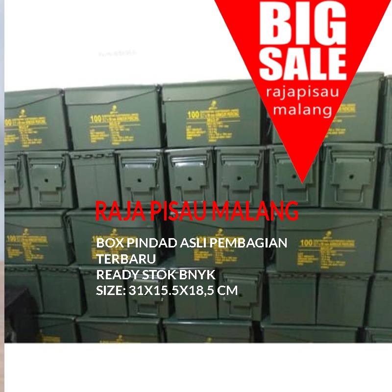 BOX kotak besi multifungsi bekas peluru Pindad serbaguna Termurah di Shopee