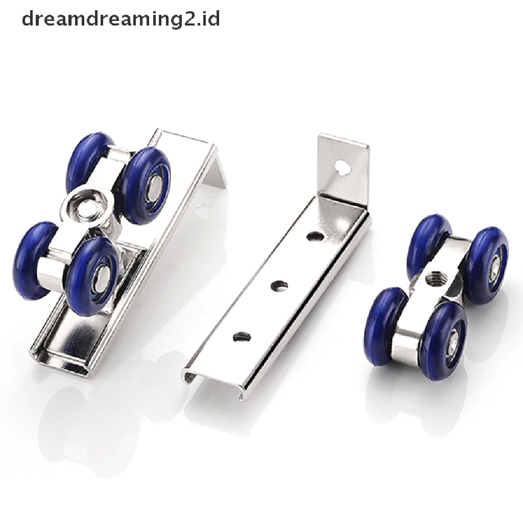 (dream) 2pcs/set Sliding Door Roller Hardware Pintu Geser Katrol Roda 4per8 Rel Track.