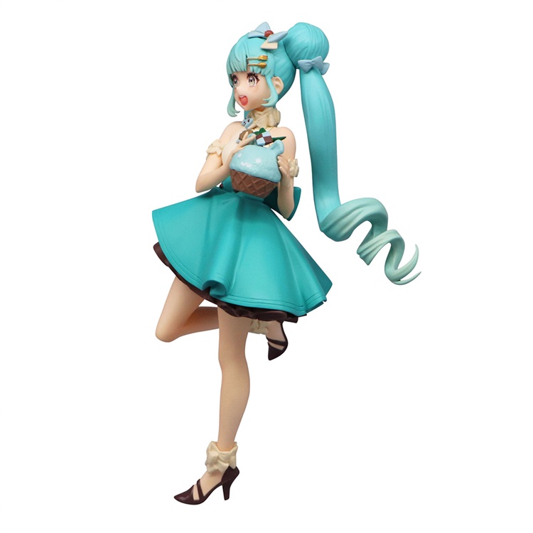 Original Furyu Berhadiah Figure Miku SweetSweets Choco Mint Ver