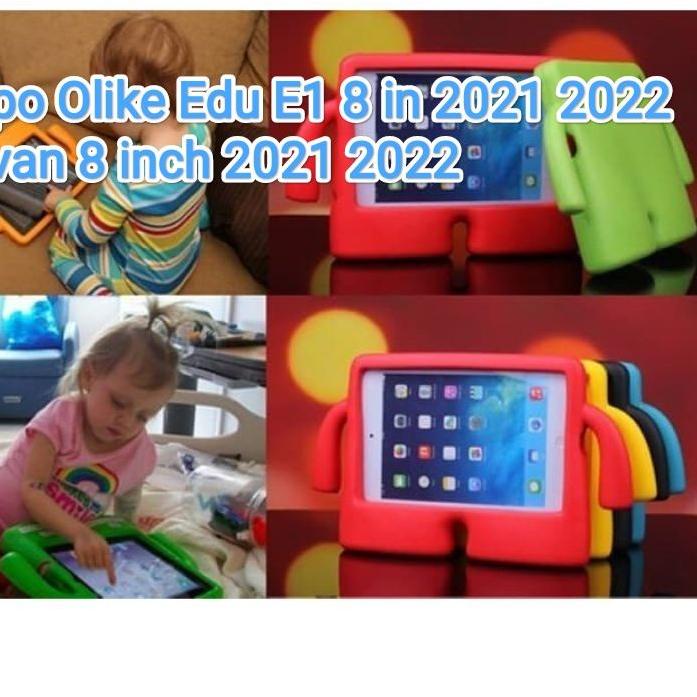 ✭ Case Oppo Olike Edu E1 / Oppo Oase Oapad 8 inch /advan Tab 8 Android Tablet 8in ,Olike edu Tab E1 ,Tablet belajar elite , Advan Belajar , Gallilea , 8001, 8002 Kids Case Cover Ibay Karakter Anak Belajar Online Zoom Nyaman ❂