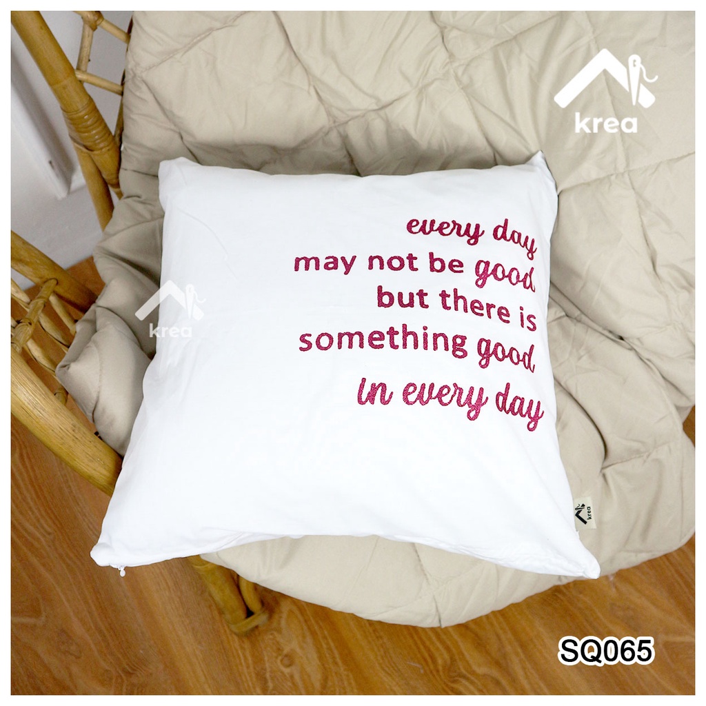 SARUNG BANTAL SOFA AESTHETICS KATUN WARNA UKURAN 40x40