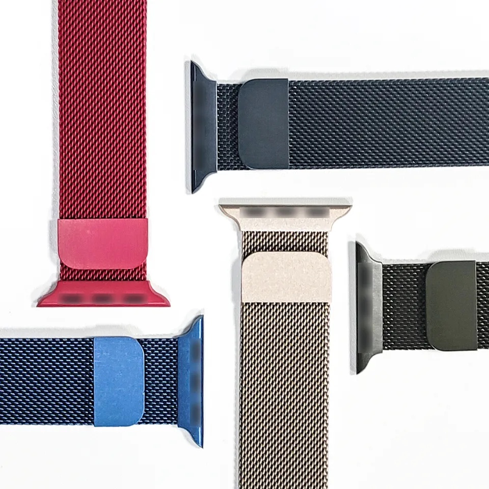 Strap untuk Apple Watch IWO HW 38 40 42 44 41 45 49mm Milanese Loop Stainless Magnetic IWatch series 1 2 3 4 5 6 SE 7 8 9 ULTRA