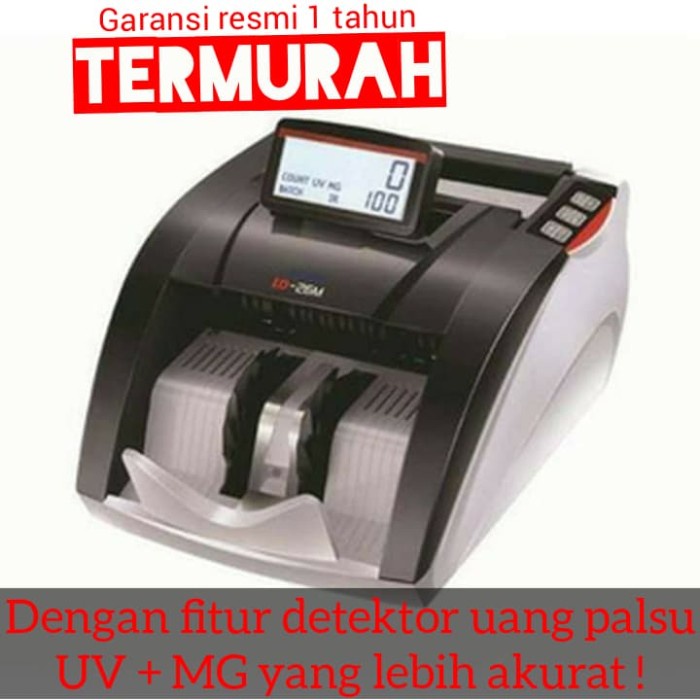 

[[JNT COD]] Mesin hitung uang Secure LD 26 M sensor MG Termurah Anti Uang palsu