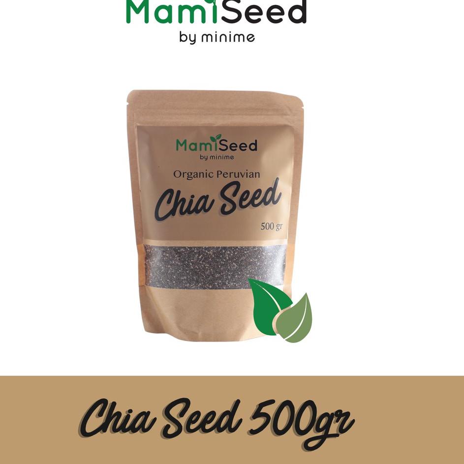 

☂ Mamiseed Black Organic Chia Seed 500gr ❀