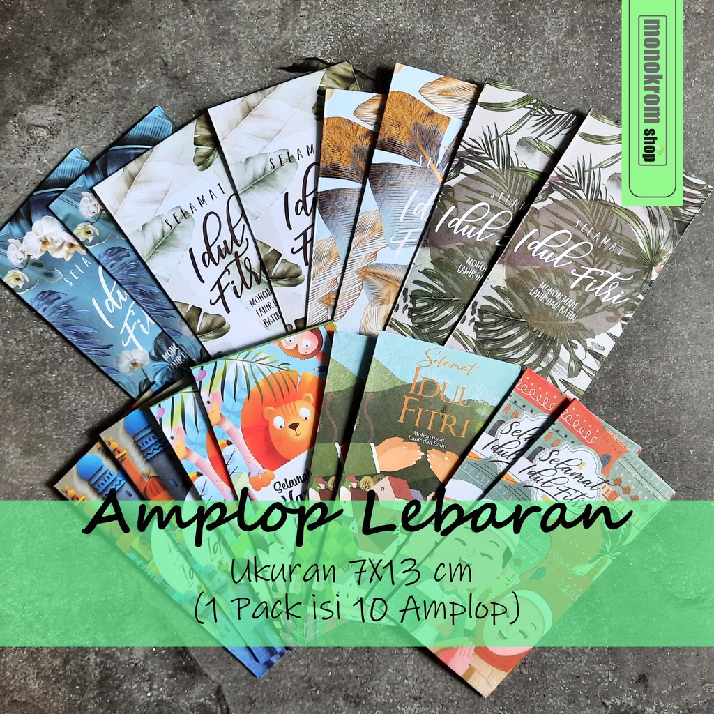 

Amplop Lebaran Kecil Selamat Hari Raya Idul Fitri - Tema Floral & Kids